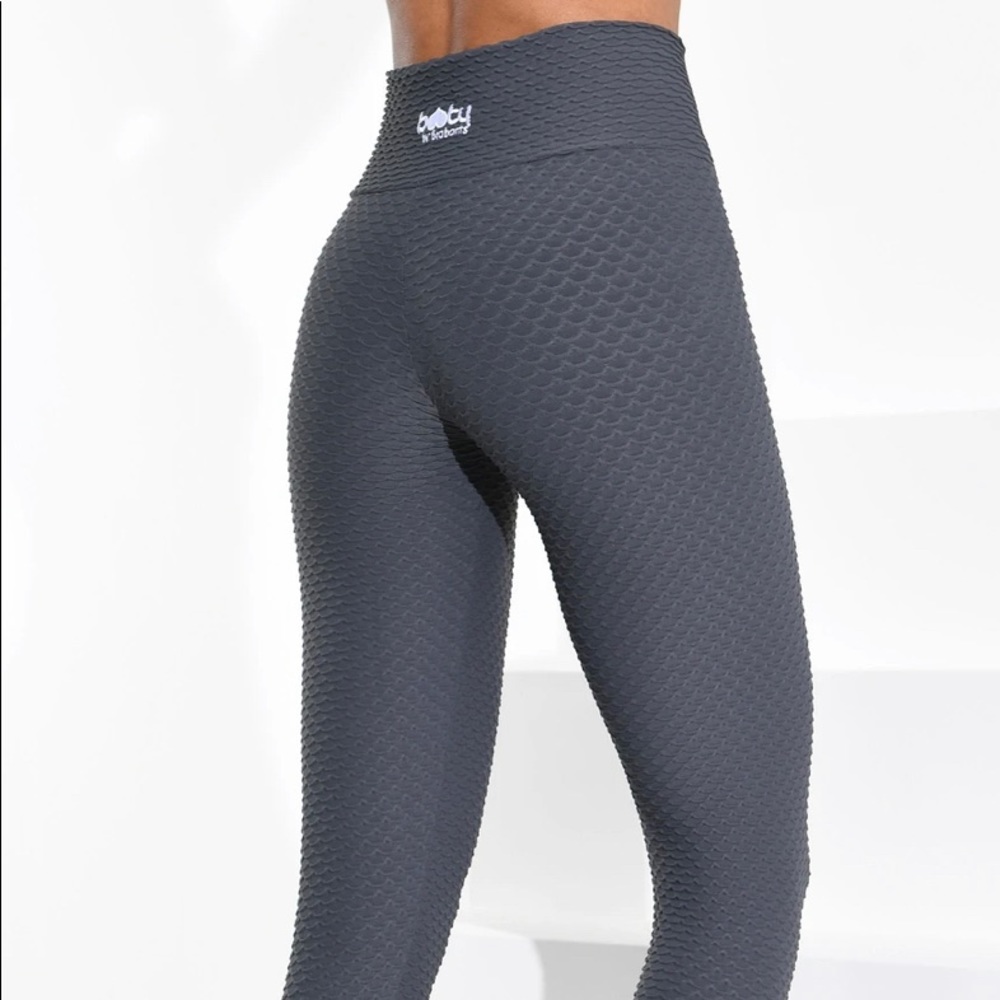 Booty by Brabants Croco Skin Leggings in Dark Gray